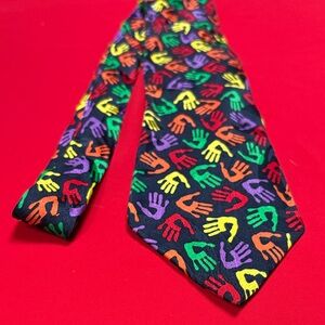 Crayola vintage super colorful silk tie!